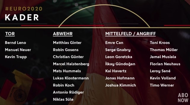 在发布会上勒夫公布了德国出征欧洲杯的26人大名单-第4张图片-